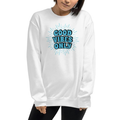 Oversize Good Vibes Only Sweatshirt - Available in 3 Colors