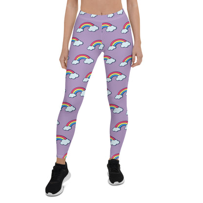 Purple Rainbow Leggings