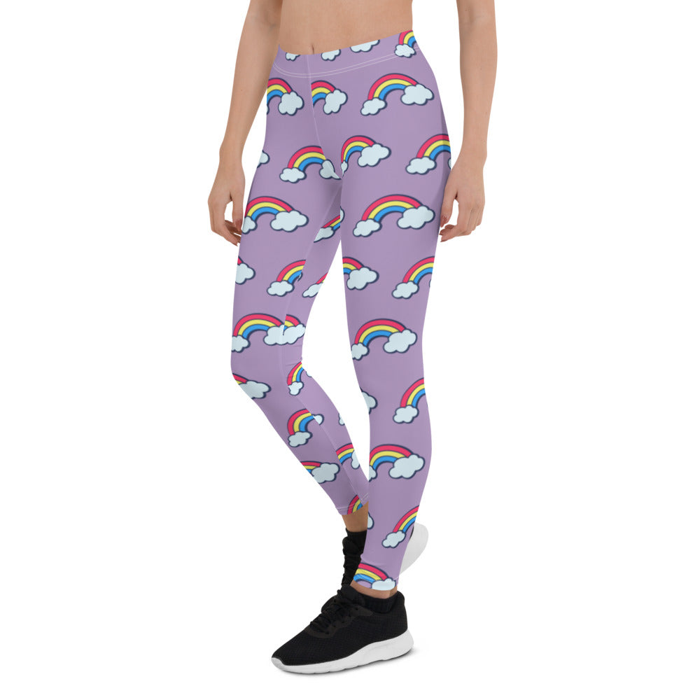 Purple Rainbow Leggings