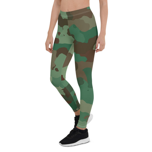 Green Camouflage Leggings