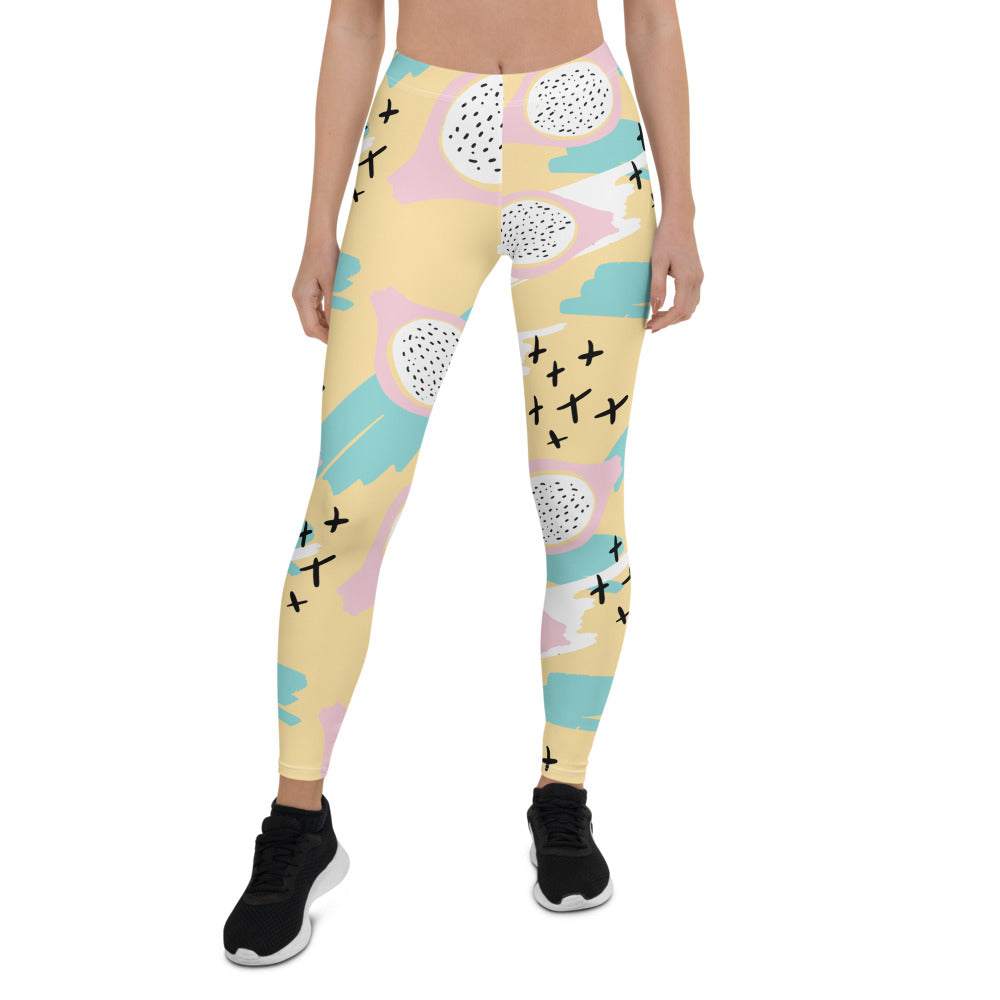 Yellow Memphis Print Leggings