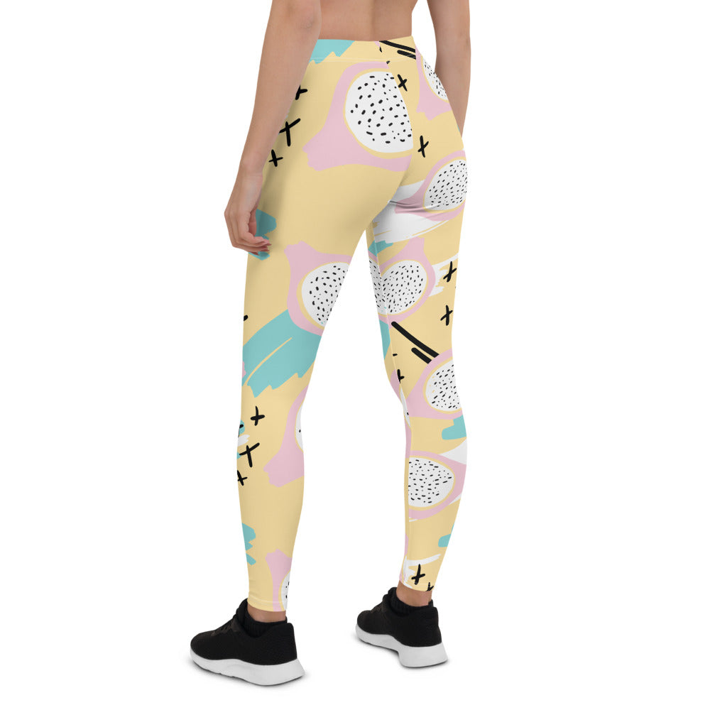 Yellow Memphis Print Leggings