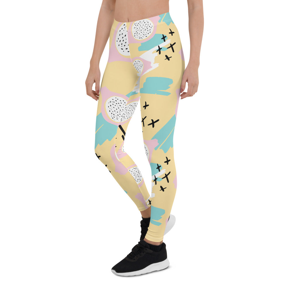 Yellow Memphis Print Leggings