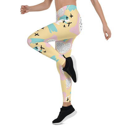 Yellow Memphis Print Leggings