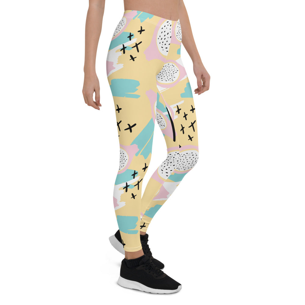 Yellow Memphis Print Leggings