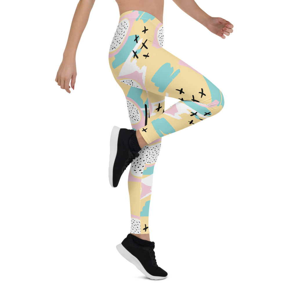 Yellow Memphis Print Leggings