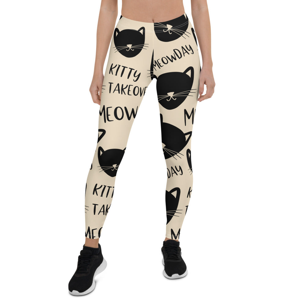 Cat Print Leggings