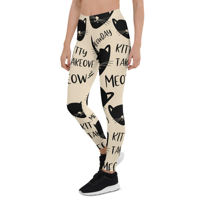 Cat Print Leggings