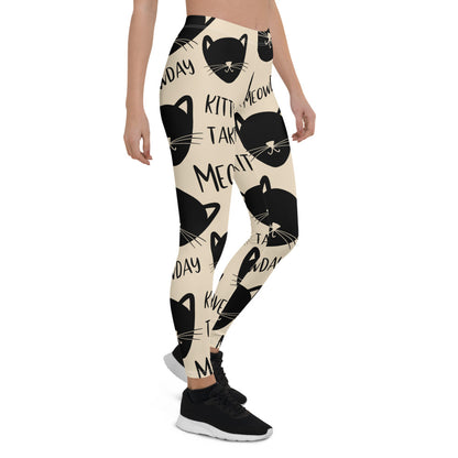 Cat Print Leggings