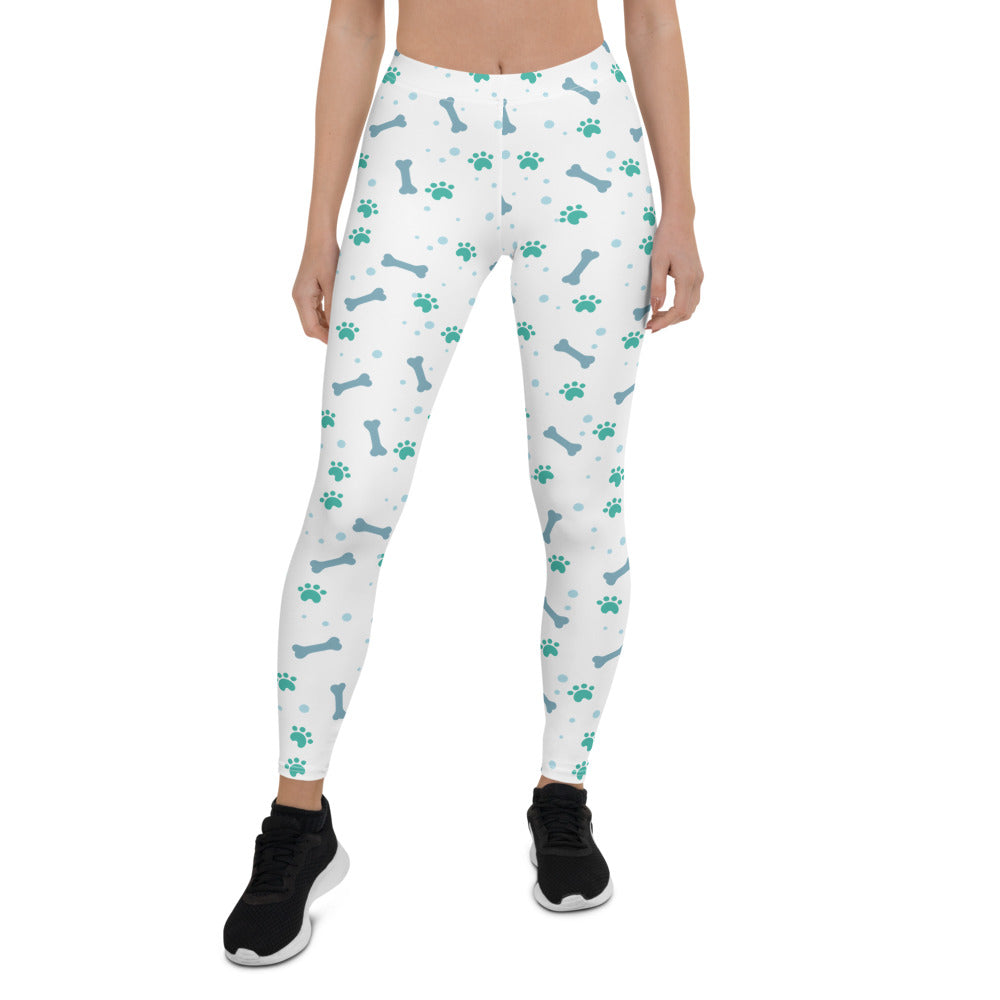 Cute Dog Lovers Pattern Leggings - Bloom Seventy Seven