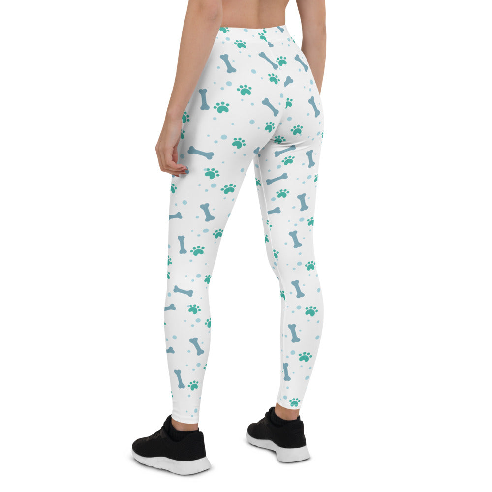 Cute Dog Lovers Pattern Leggings - Bloom Seventy Seven