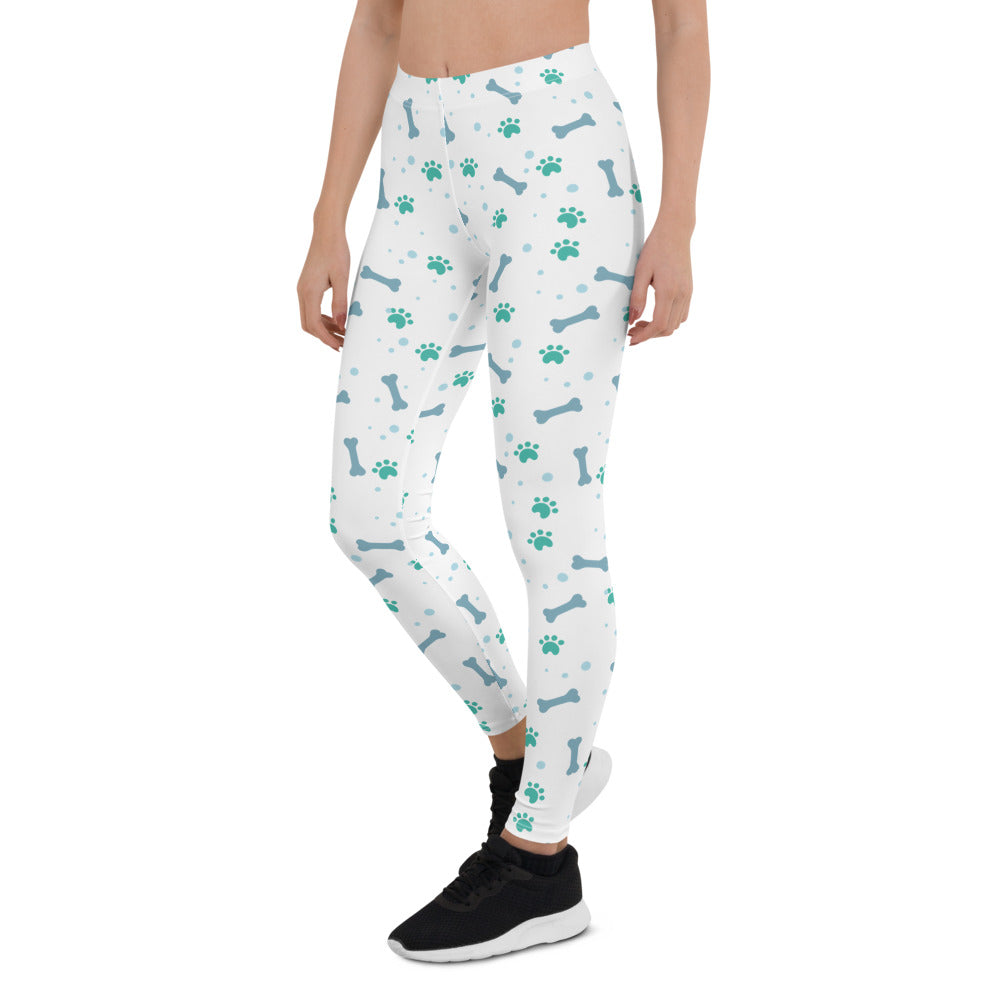 Cute Dog Lovers Pattern Leggings - Bloom Seventy Seven