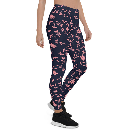 Pink Floral Leggings