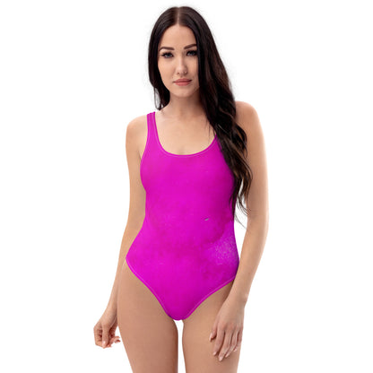 Pink Water One-Piece Swimsuit