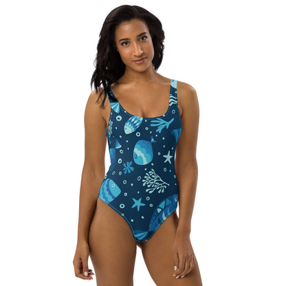 Fishes In The Sea One-Piece Swimsuit