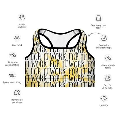 Work For It Padded Sports Bra