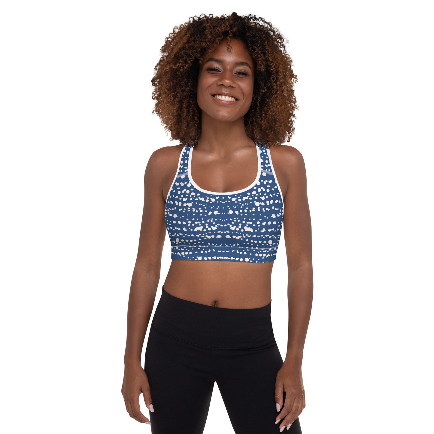 Bubble Print Padded Sports Bra