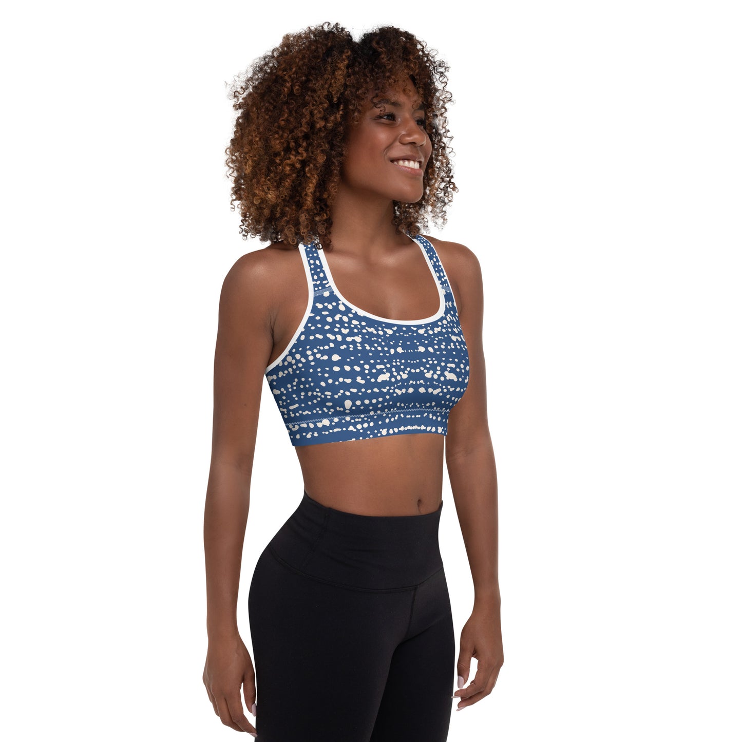 Bubble Print Padded Sports Bra