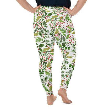 Holly Plus Size Christmas Leggings