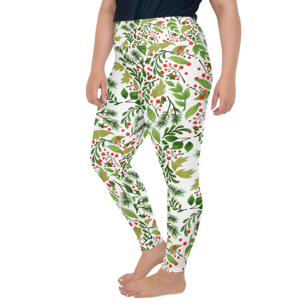 Holly Plus Size Christmas Leggings