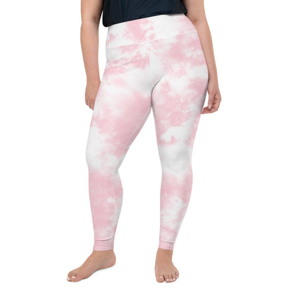 Pink Tie-Dye Plus Size Leggings