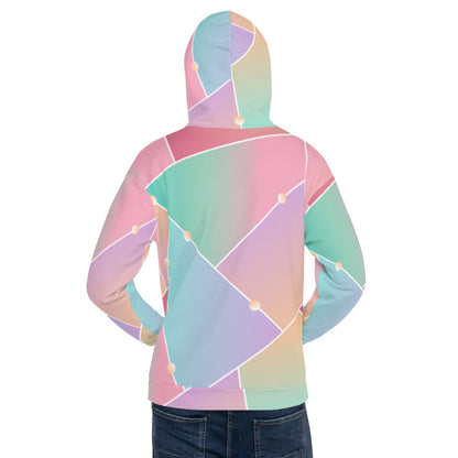 Unisex Hoodie Multi-colored Geometric Shape