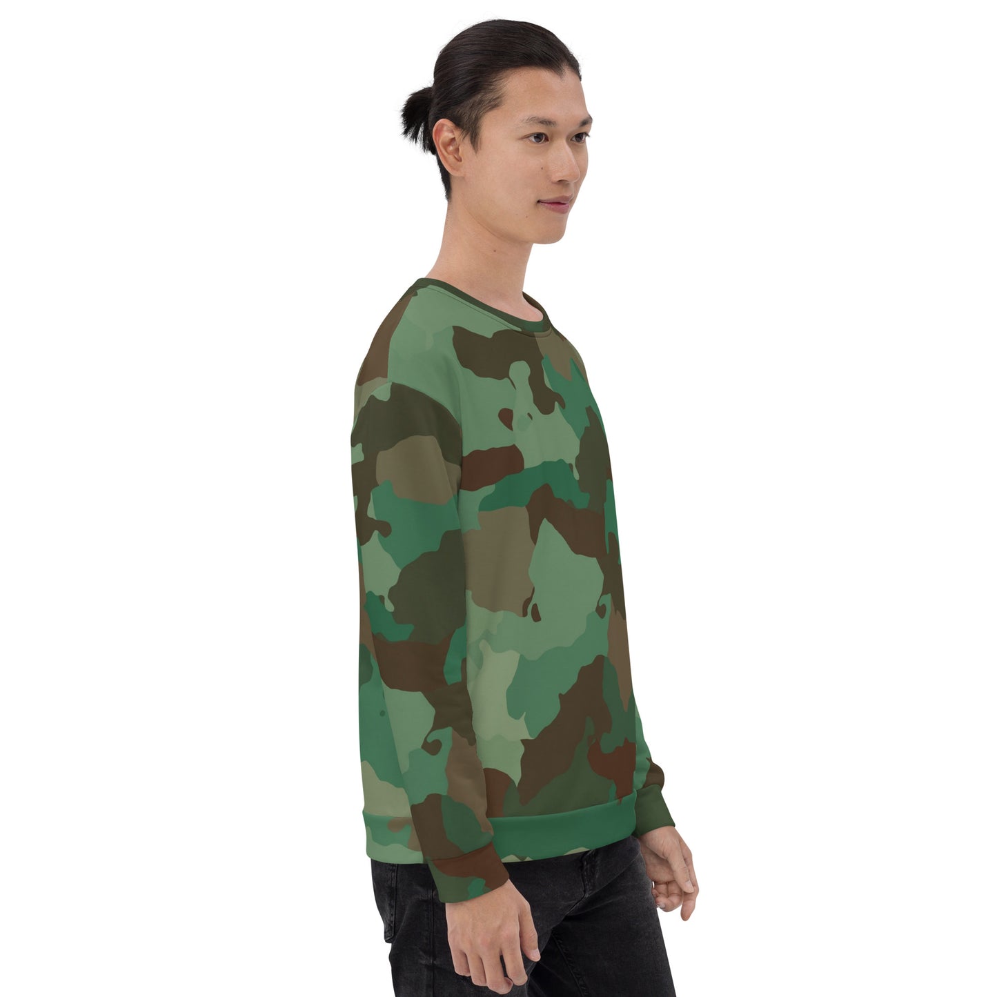 Camouflage Print Sweatshirt - Men