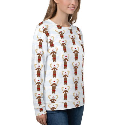 Christmas Reindeer Ugly Sweatshirt - Women