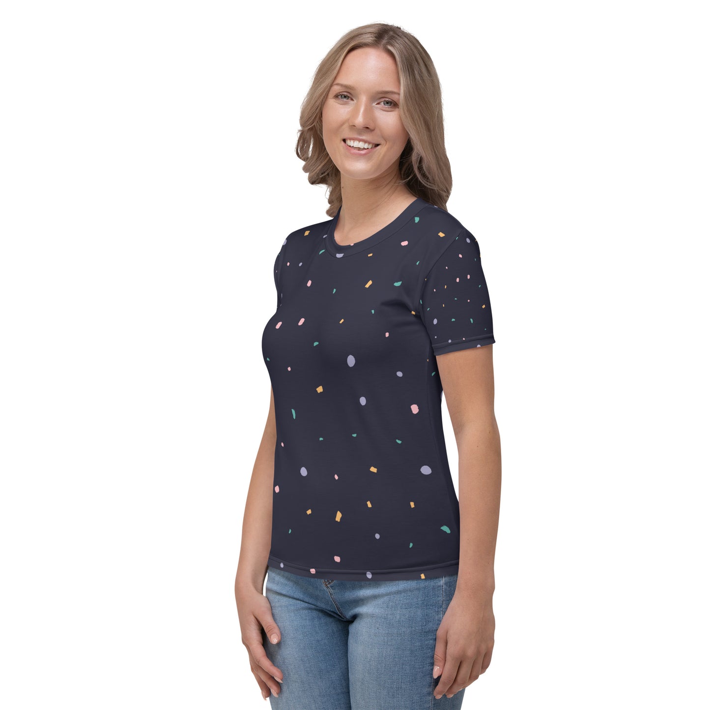 Confetti Universe Women's T-shirt - Bloom Seventy Seven