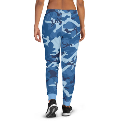 Blue Camo Women's Joggers