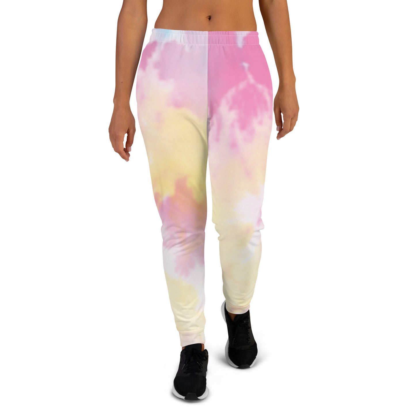 Pink and Yellow Tie Dye Women's Joggers