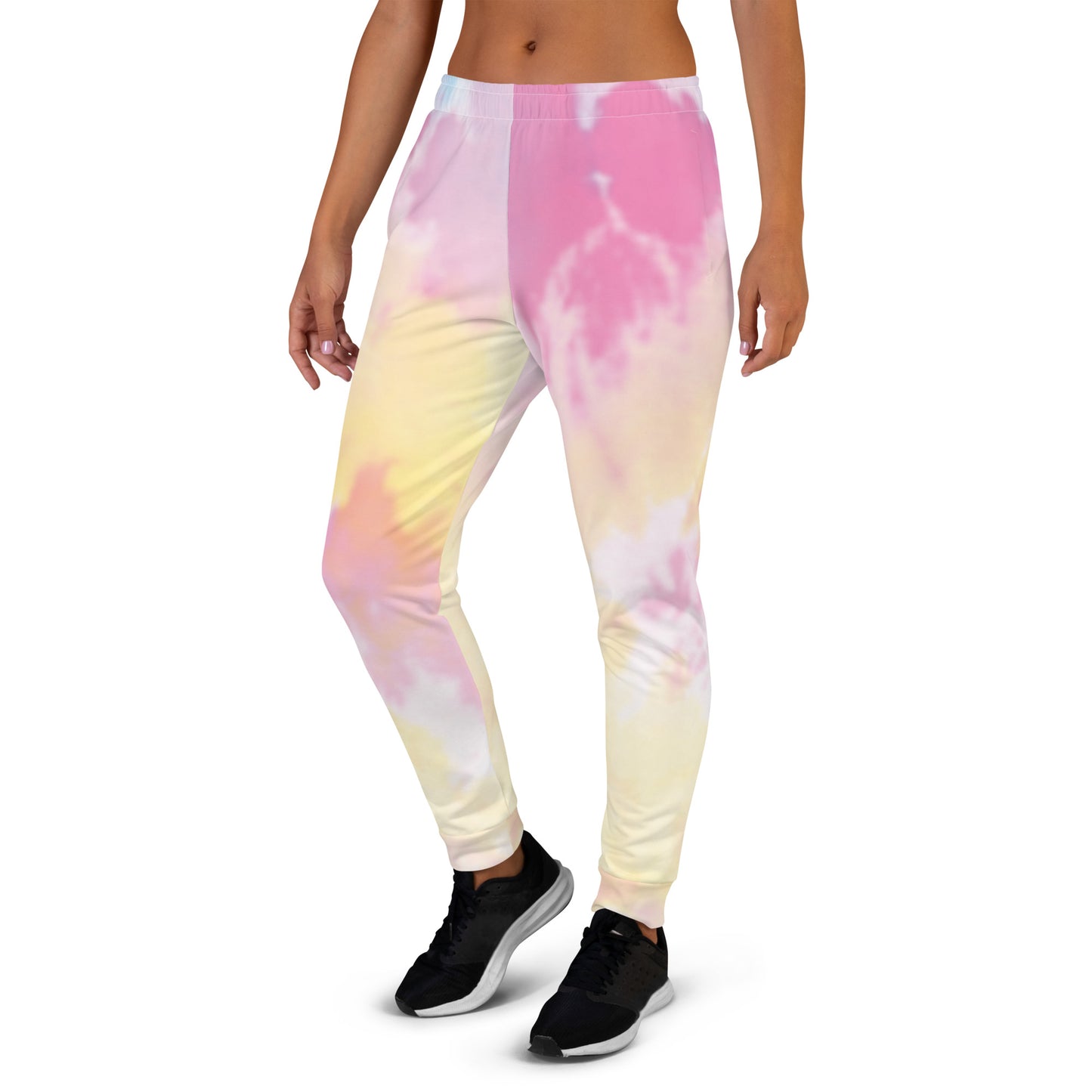 Pink and Yellow Tie Dye Women's Joggers