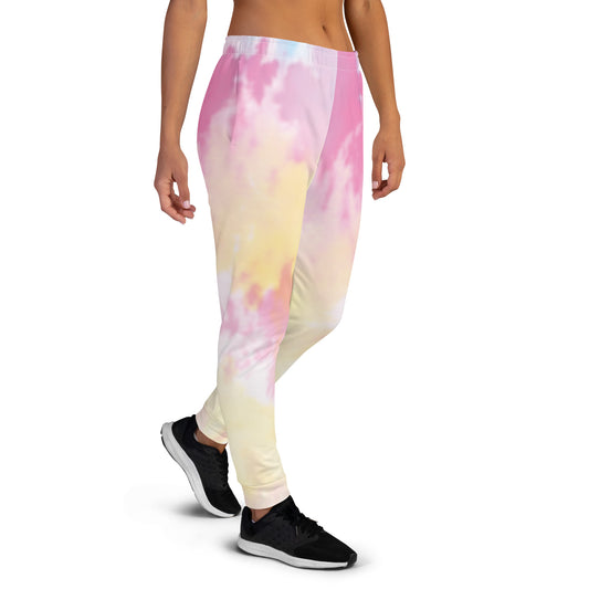 Pink and Yellow Tie Dye Women's Joggers