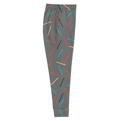 Gray Sprinkles  Pattern Women's Joggers