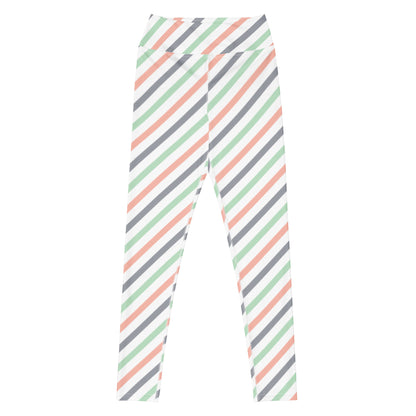 Candy  Stripe Yoga Leggings