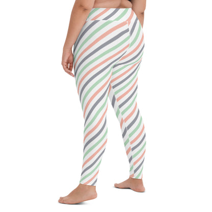 Candy  Stripe Yoga Leggings