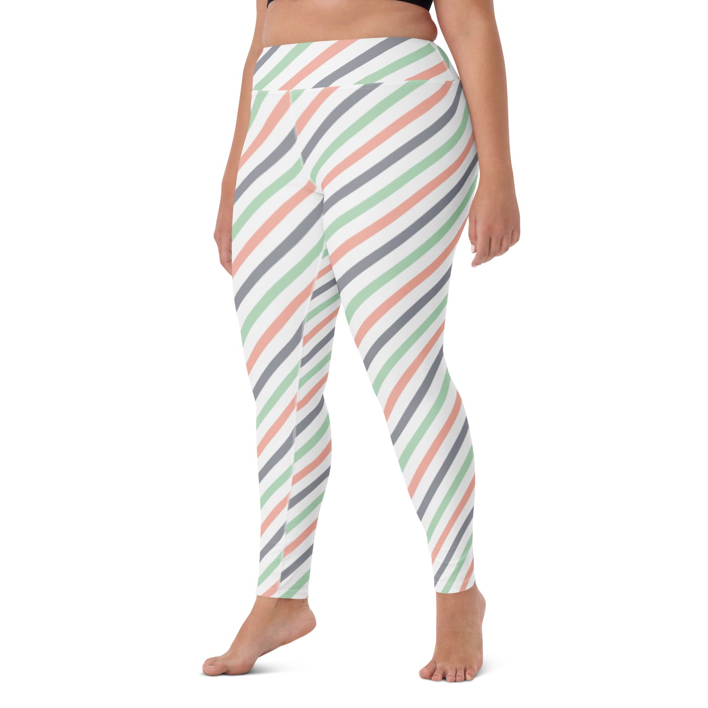 Candy  Stripe Yoga Leggings