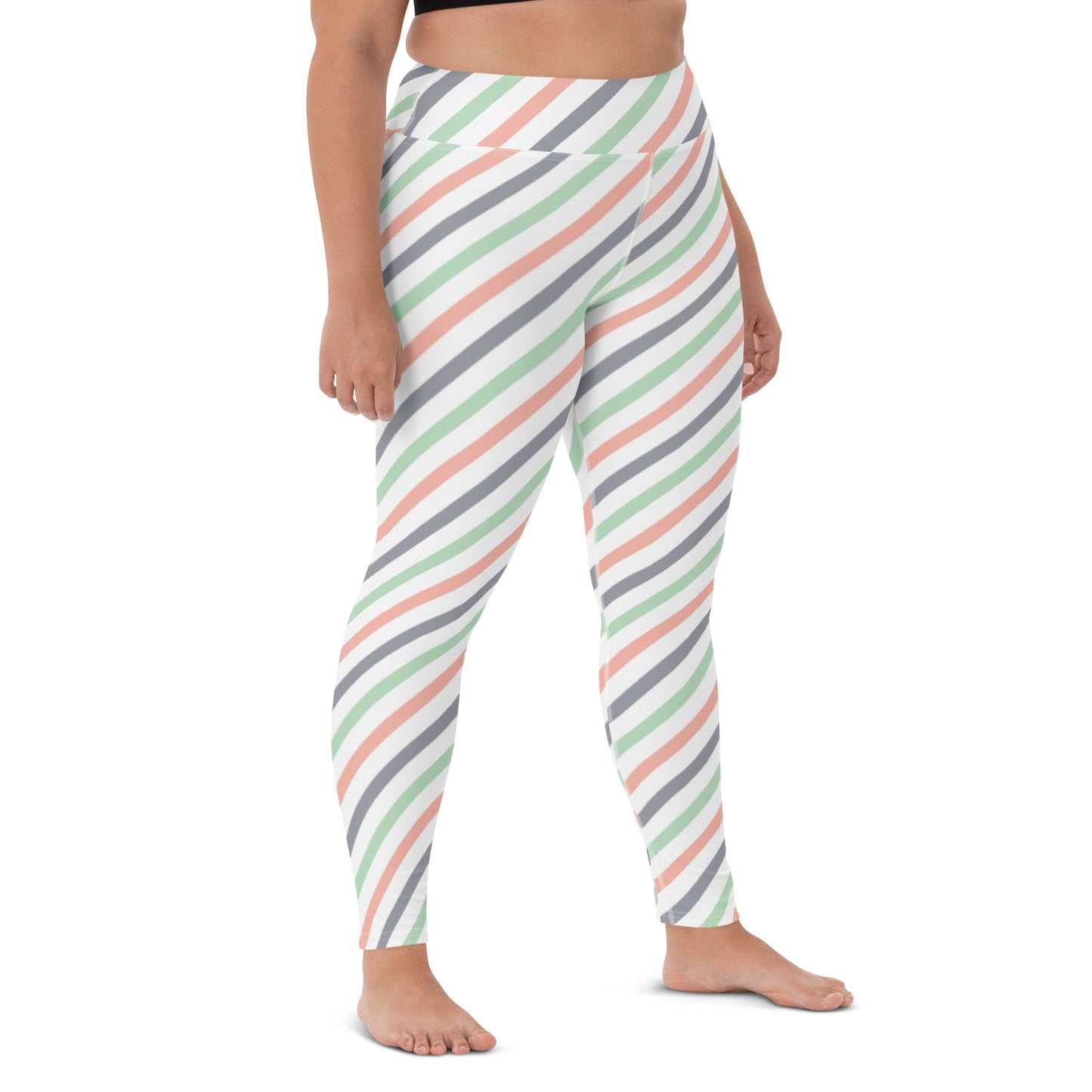 Candy  Stripe Yoga Leggings