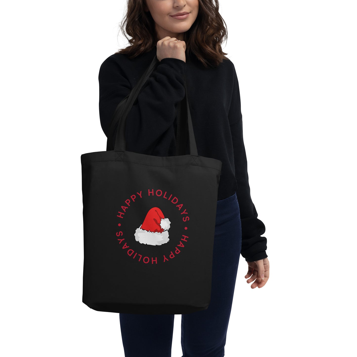 Happy Holidays Printed Eco Tote Bag