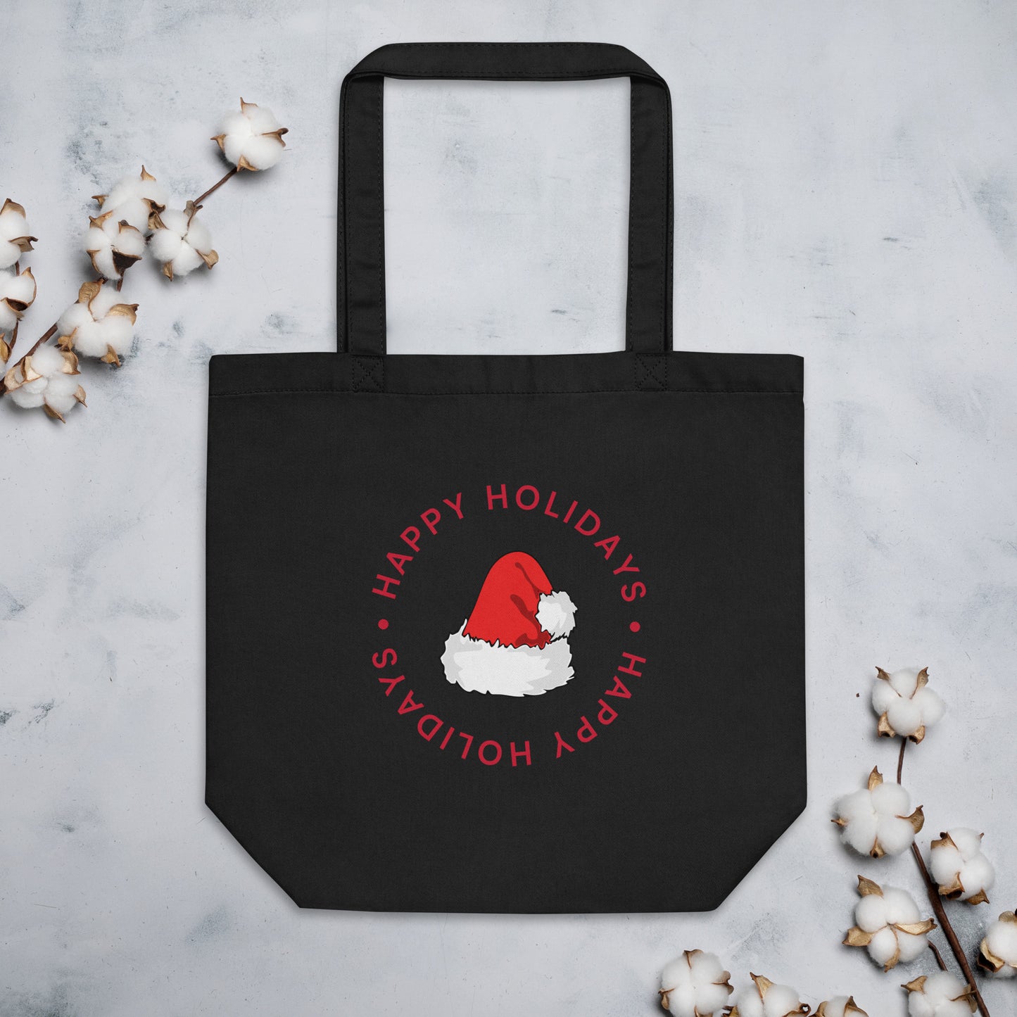 Happy Holidays Printed Eco Tote Bag