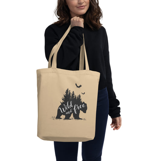 Wild And Free Printed Eco Tote Bag