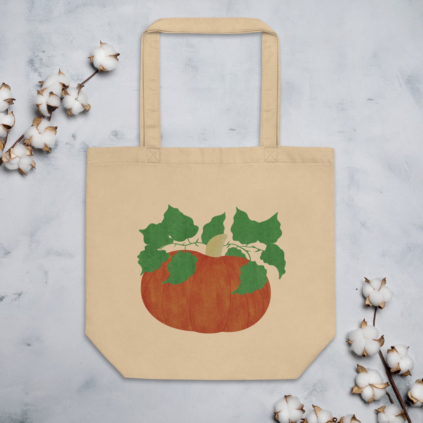 Autumn Pumpkin Printed Eco Tote Bag