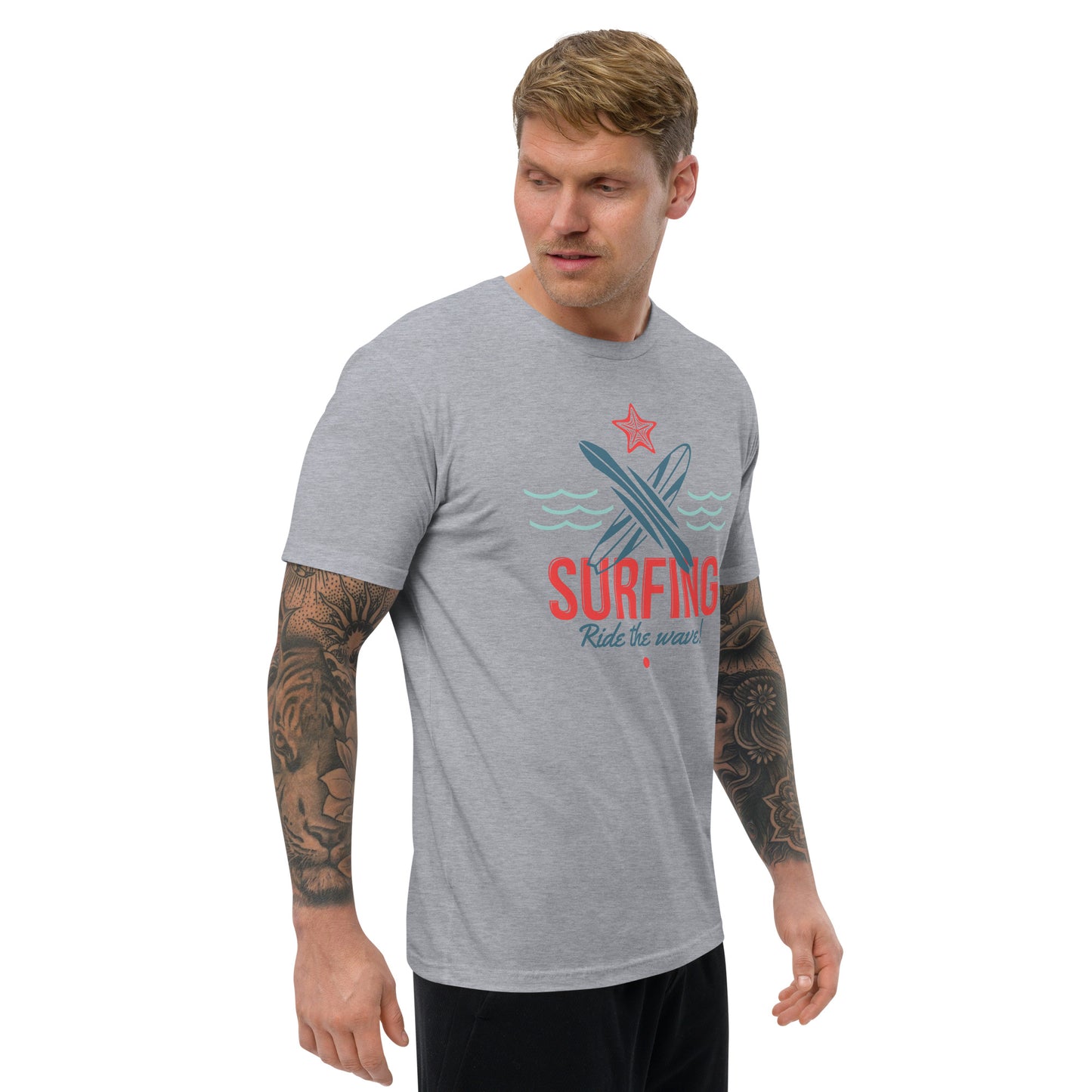 Surfing Ride The Wave Short Sleeve T-shirt