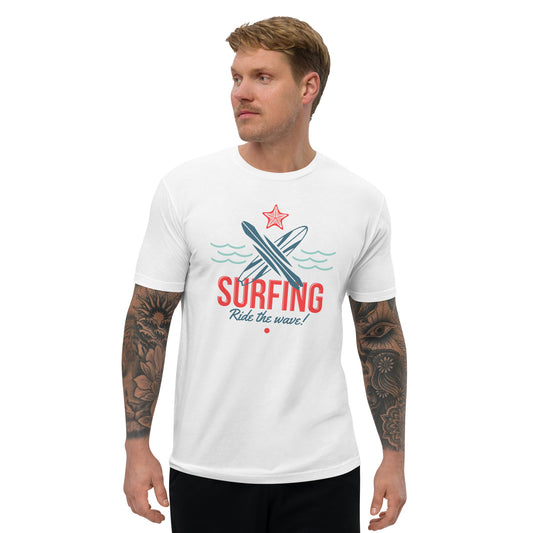 Surfing Ride The Wave Short Sleeve T-shirt