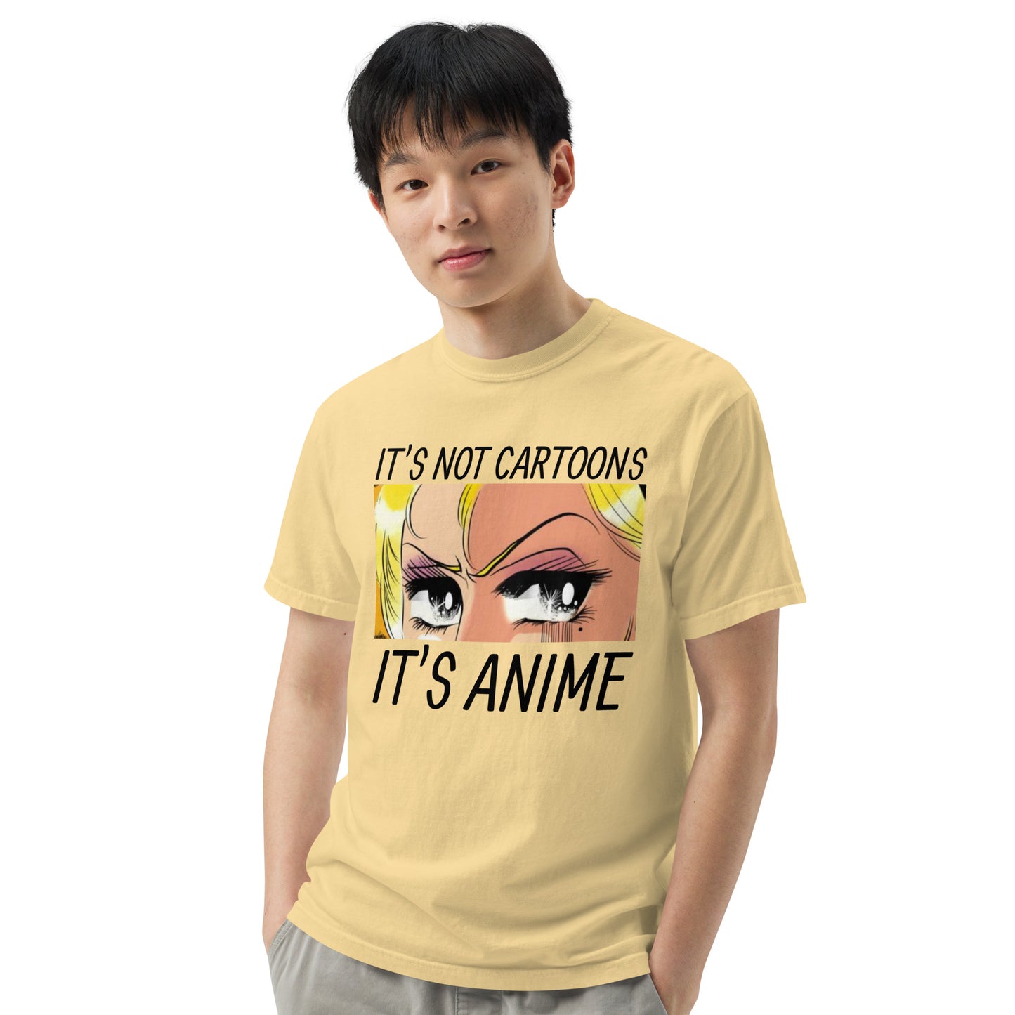 Comfort Colors It's Not Cartoons, It's Anime Men’s Heavyweight T-Shirt