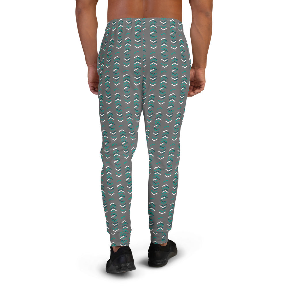 Long Pattern Gray Men's Joggers