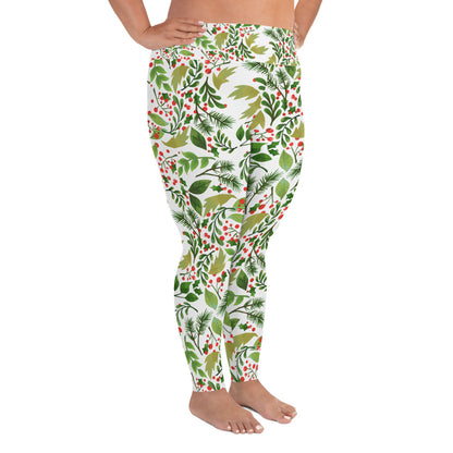 Holly Plus Size Christmas Leggings