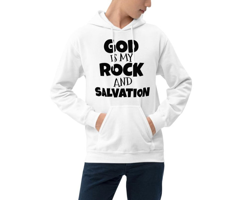 God Is My Rock And Salvation Hooded Sweatshirt - Unisex - Bloom Seventy Seven