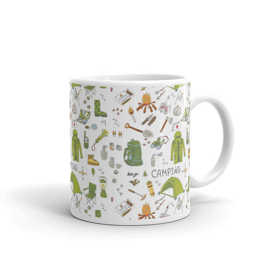 Green Camping Mug