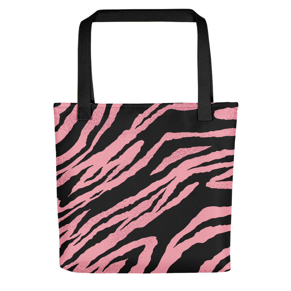 Pink Tiger Pattern Tote